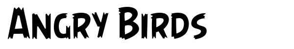 Angry Birds font preview