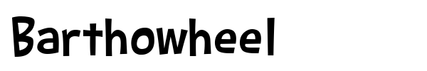 Шрифт Barthowheel