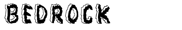 Шрифт Bedrock