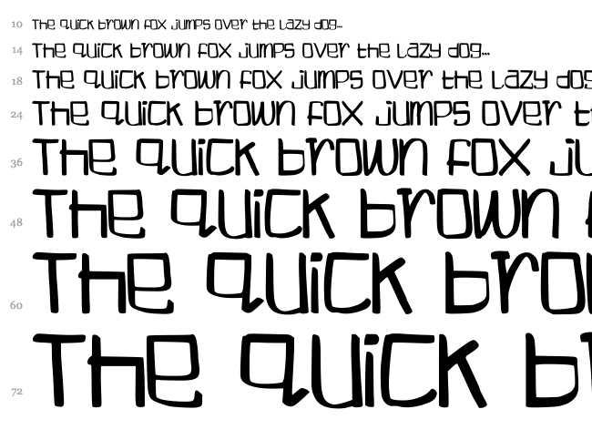 Boogieweewee font waterfall