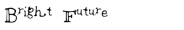 Шрифт Bright Future