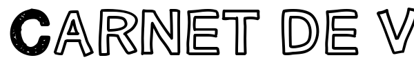 Шрифт Carnet de voyage
