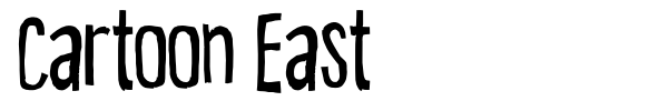 Cartoon East font preview
