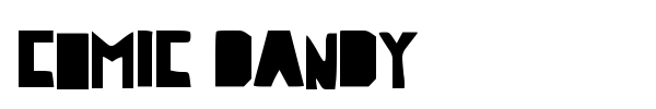 Шрифт Comic Dandy