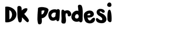 Шрифт DK Pardesi