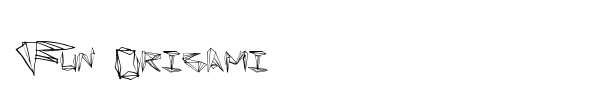 Fun Origami font preview