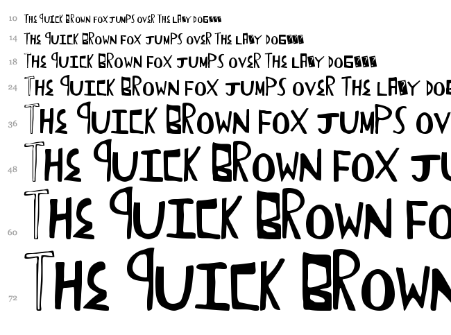 FunTrucks font waterfall