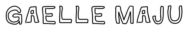 Шрифт Gaelle Majuscule