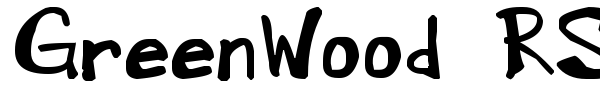 Шрифт GreenWood RS