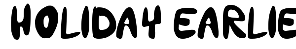Шрифт Holiday Earlier