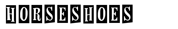 Шрифт Horseshoes