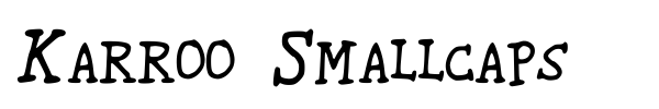 Шрифт Karroo Smallcaps