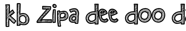 KB Zipa Dee Doo Dah font preview