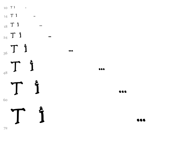 Little Pink Shit font waterfall