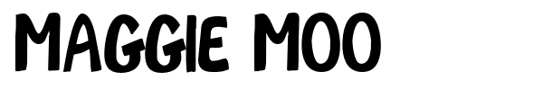 Шрифт Maggie Moo