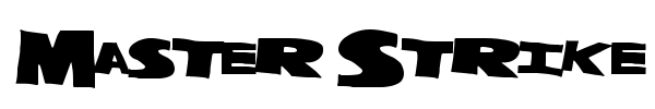 Шрифт Master Strike
