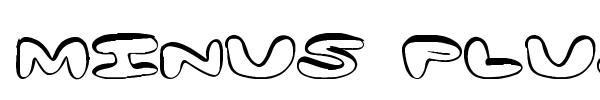 Шрифт Minus Plus