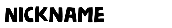 Шрифт Nickname
