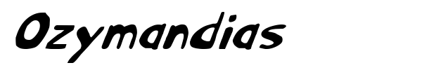Шрифт Ozymandias