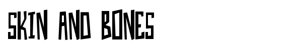 Шрифт Skin And Bones