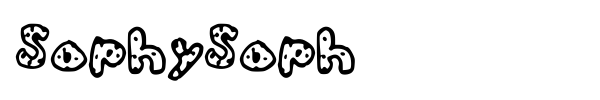 Шрифт SophySoph