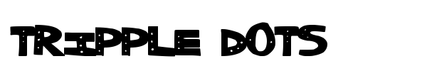 Шрифт Tripple Dots