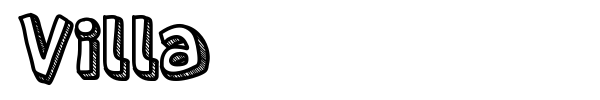 Шрифт Villa