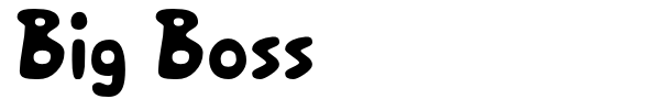 Шрифт Big Boss