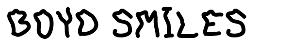 Шрифт Boyd Smiles