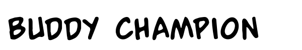Шрифт Buddy Champion
