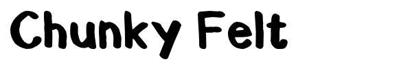Шрифт Chunky Felt