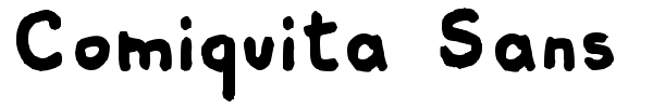 Шрифт Comiquita Sans