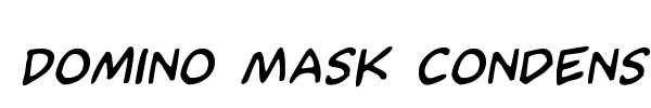 Шрифт Domino Mask Condensed