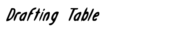 Drafting Table font preview