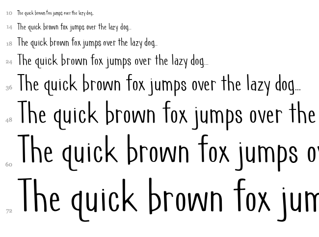 Geektastic font waterfall