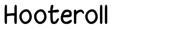 Шрифт Hooteroll