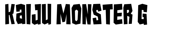 Шрифт Kaiju Monster G
