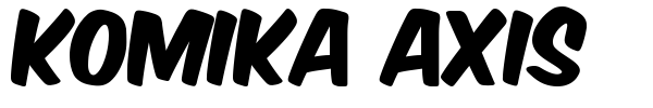 Шрифт Komika Axis