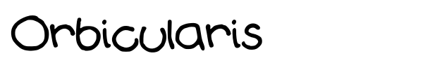 Шрифт Orbicularis