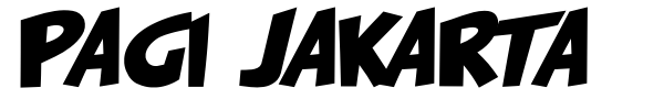 Pagi Jakarta font preview
