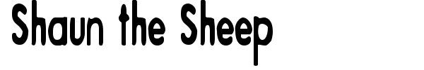 Шрифт Shaun the Sheep