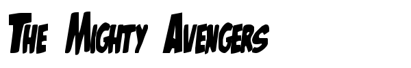 Шрифт The Mighty Avengers