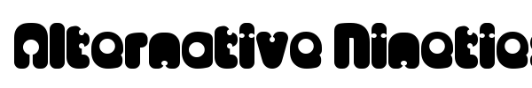 Шрифт Alternative Nineties