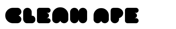 Clean Ape font preview