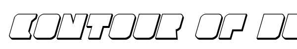 Contour of Duty font preview