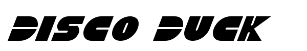 Шрифт Disco Duck