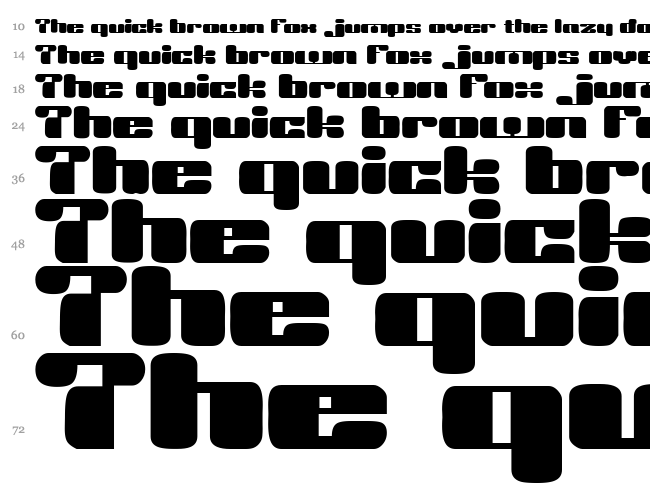 Dr. Vinyl font waterfall