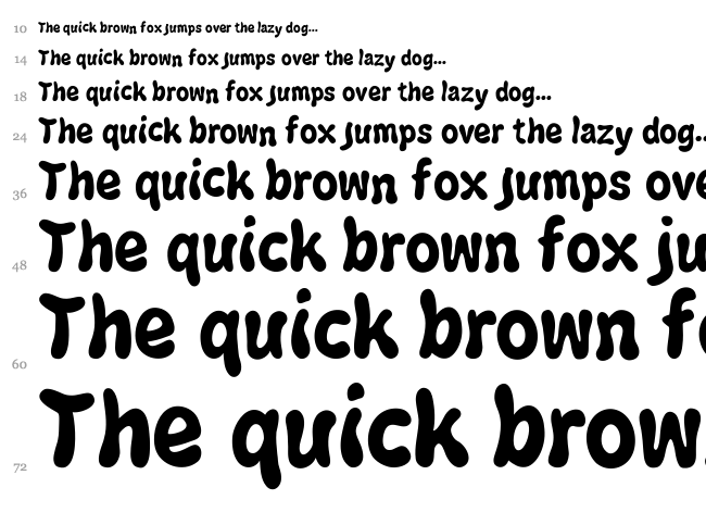 Jazz Ball font waterfall