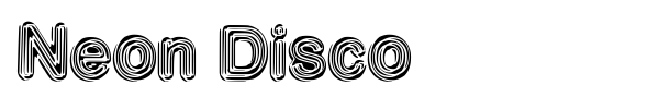 Шрифт Neon Disco