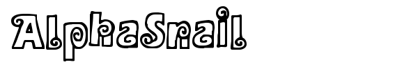 Шрифт AlphaSnail